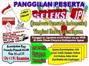 Disparpora Agam Gelar Seleksi JPI 2018