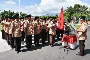 Indra Catri Kukuhkan Pengurus Kwarcab Gerakan Pramuka Agam