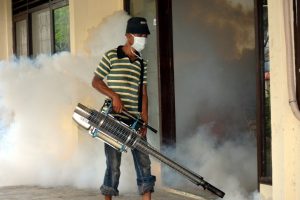 Cegah DBD Dinkes Agam Gelar Fogging