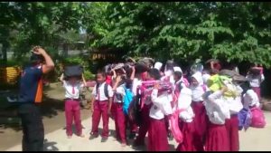 Peringati HKB 2019, BPBD Agam Berikan Pelatihan Kebencanaan Bagi Siswa SD