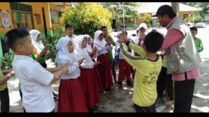 Kunjungi SDN Muaro Putuih, BPBD Agam Berikan Pelatihan Evakuasi Mandiri