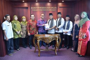 Agam Kabupaten Ke-3 di Sumbar Serahkan LKPD Tahun 2018 ke BPK