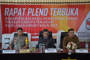 KPU Agam Gelar Rapat Pleno Terbuka Rekapitulasi Penghitungan Suara