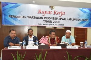 Raker PWI, Pemkab Agam Minta Insan Pers Lahirkan Program Kerja dengan Profesionalisme