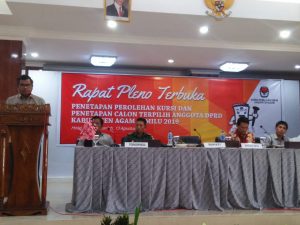 KPU Agam Tetapkan 45 Anggota DPRD Terpilih