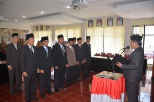 Sekda Agam Lantik 12 Pejabat Pengawas Eselon IV