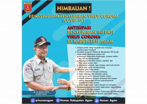 HIMBAUAN BUPATI AGAM TENTANG  KEWASPADAAN PENYEBARAN VIRUS CORONA