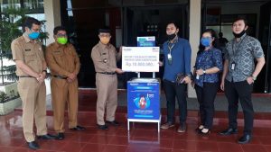 BRI KC Lubuk Basung Bantu 12 Unit Wastafel untuk Agam