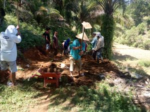 Masyarakat Gumarang Lanjutkan Goro Pembukaan Jalan Lingkar Usaha Tani