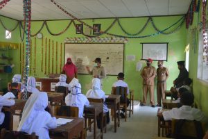 Cek Kesiapan Sekolah, Sekda Agam Edukasi Pelajar SMPN 1 Tanjung Mutiara