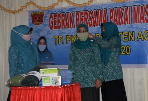 Tekad Kader TP PKK Agam Sukseskan Gebrak Masker