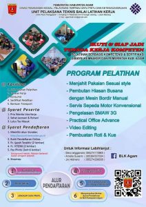 UPT BLK Agam Kembali Buka Pendaftaran Untuk 7 Kejuruan