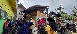 Satu Unit Rumah Permanen di Sungai Landia Terbakar