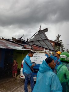Jorong Jambu Aia Diterjang Angin Puting Beliung, 5 Unit Rumah Rusak