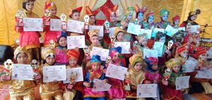 35 Penari Cilik Sanggar Pitunggua Agam Ikuti Ujian Naik Tingkat