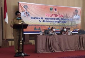 Perwakilan KSB Agam Ikuti Pelatihan Relawan Siaga Bencana di Padang