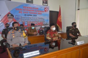 Wabup Agam Ikuti Peringatan Hari Otda ke-25 Secara Virtual