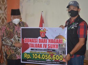 Bupati Agam Salurkan Donasi Rp110 Juta Untuk Warga Palestina