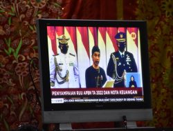 Bupati Agam Ikuti Sidang Paripurna Penyampaian Pidato Pengantar RUU APBN 2022
