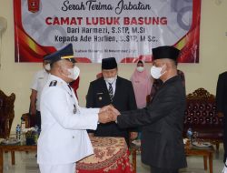 Hadiri Sertijab Camat Lubuk Basung, Ini Pesan Bupati Agam