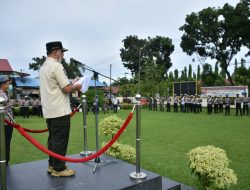 Wabup Agam Pimpin Apel Gelar Pasukan Operasi Lilin Pengamanan Nataru