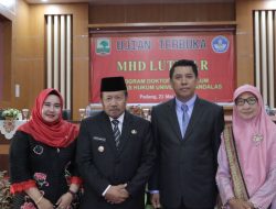 Bupati Agam Hadiri Ujian Terbuka ASN Agam, Mhd Lutfi Resmi Menyandang Gelar Doktor