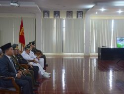 Pemkab Agam Ikuti Upacara Penurunan Bendera di Istana Secara Virtual