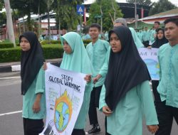 Siswa SMA Negeri 2 Lubuk Basung Gelar Kampanye Global Warming