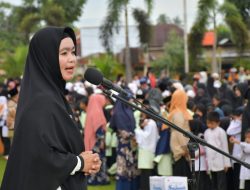 Ribuan Santri di Lubuk Basung Ikuti Jalan Santai Didikan Subuh