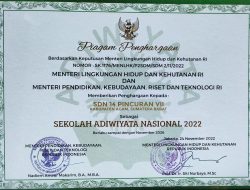 Bupati Bangga, SDN 14 Pincuran VII Raih Adiwiyata Nasional 2022