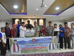 IKLA Riau Santuni Korban Bencana di Tanjung Raya