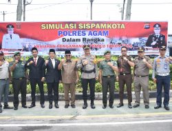 Hadiri Simulasi Sispamkota, Bupati Agam Apresiasi Langkah Cepat Kapolres Agam