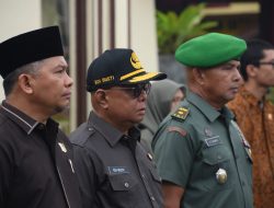 Sekda Agam Hadiri Apel Gelar Pasukan Ops Zebra Singgalang- Deklarasi Pemilu Damai 2024