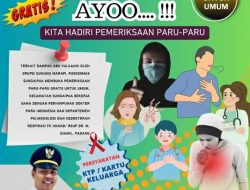 Abu Vulkanik Ancam Kesehatan, Pemerintah Kecamatan Sungai Pua Buka Layanan Pemeriksaan Paru Gratis