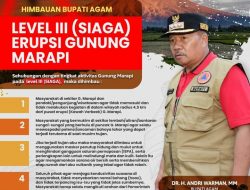 Marapi Berstatus Siaga, Bupati Agam Imbau Warga Waspada