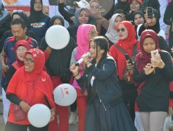 Ramaikan Senam Sehat Pemilu 2024, Rhenima Ajak Pemilih ke TPS Gunakan Hak Suara