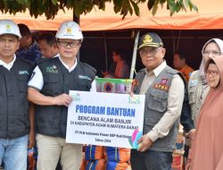 PLN Indonesia Power UPB Bukittinggi Salurkan Bantuan Untuk Korban Bencana di Agam