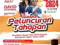 David Iztambul dan Ovhi Firsty Bakal Meriahkan Peluncuran Tahapan Pilkada 2024 di Agam