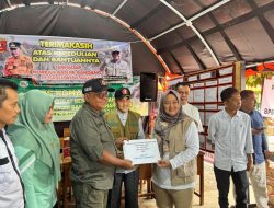 Posko Bukit Batabuah Terima Bantuan Sembako Dari Pemkab Dharmasraya