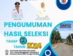 48 Calon Peserta PBK Tahap II di Agam Lulus Seleksi