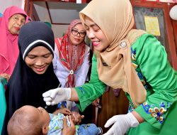 PIN Polio, Ketua TP.PKK Agam Pastikan Mata Rantai Virus Polio Terputus