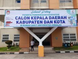 Empat Paslon Bupati dan Wakil Bupati Agam Jalani Pemeriksaan Kesehatan, Hasilnya Diumumkan 4 September 2024