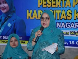Hadiri Pengukuhan TP PKK Dalko, Ny.Een Endrizal: Tingkatkan Kerjasama Dengan Mitra Kerja