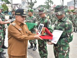 Satgas Zeni BKO Gulbencal Sumbar Tinggalkan Agam, Bupati Benni Warlis Sampaikan Terima Kasih