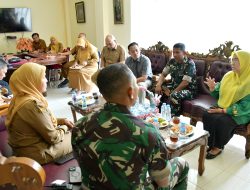 Ketua FORIKAN Agam dan Yonif TP/897 Singgalang Bahas Ketahanan Pangan Daerah