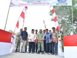 Jembatan Garuda Koto Tangah Diresmikan, Bupati Agam Apresiasi Kepedulian TNI
