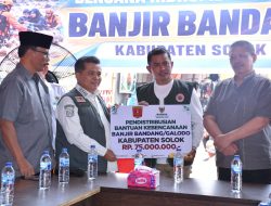 Pemkab Agam Bantu Korban Banjir Bandang di Kabupaten Solok